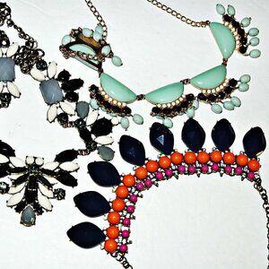 Necklaces Costume Jewelry 3 Pieces Decorative Colorful Assorted